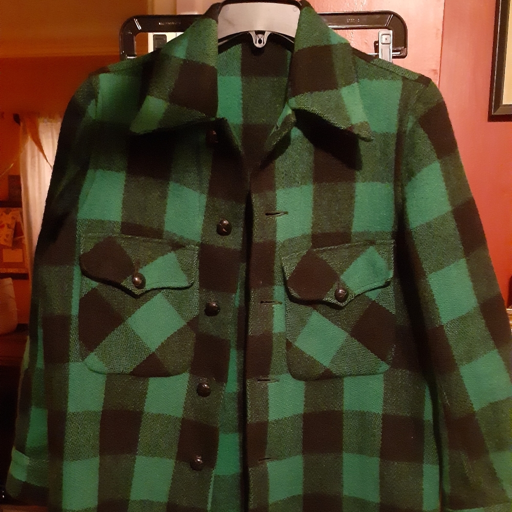 1950 Lumberjack wool Green & Black size S-M